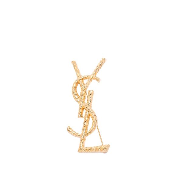 Saint Laurent Women `Cassandre Ysl` Brooch - Picture 1 of 4